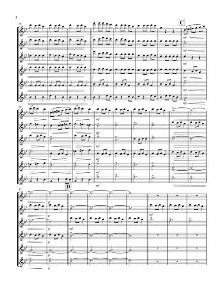 Carol Of The Bells F Min Tenor Saxophone Sextet Page 2