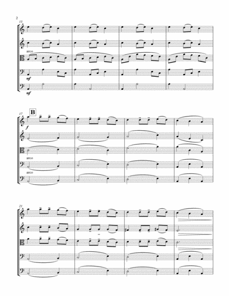 Carol Of The Bells String Orchestra Quintet Page 2