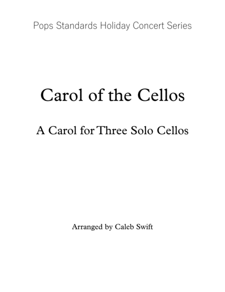 Carol Of The Cellos Page 2