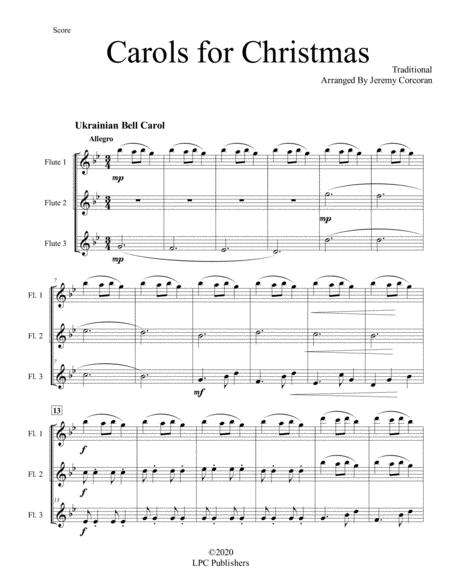 Carols For Christmas A Medley For Flute Trio Page 2