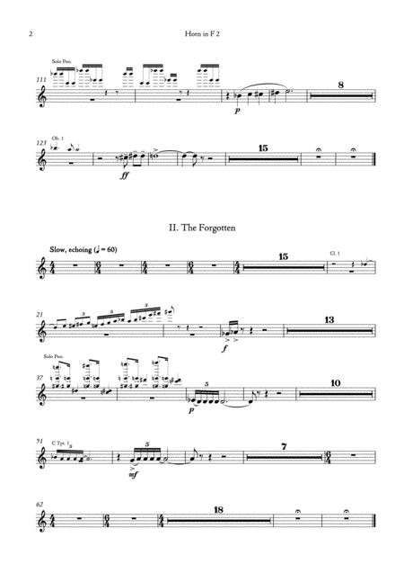 Carson Cooman Enchanted Tracings Piano Concerto No 2 2008 For Solo Piano And Wind Ensemble Horn 2 Part Page 2