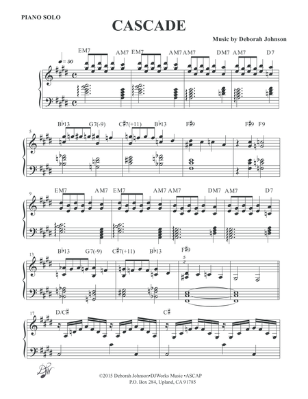 Cascade Piano Solo Page 2