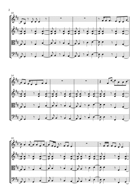 Castle On The Hill String Quartet Page 2