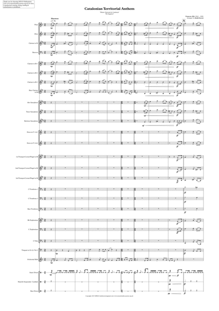 Catalonian Local Anthem For Concert Wind Band Page 2