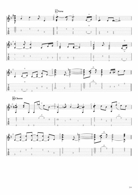 Cause We Ve Ended As Lovers For Solo Fingerstyle Guitar Page 2