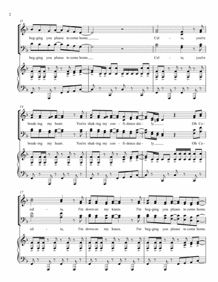 Cecilia Satb Piano Page 2