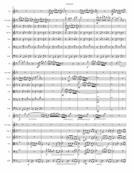 Celebration For North American Native Flute Solo Violin And String Orchestra Page 2