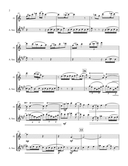 Celebration Of Flight For Flute And Alto Saxophone Page 2