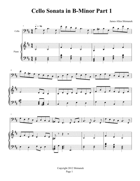 Cello Sonata In B Minor Part 1 Page 2