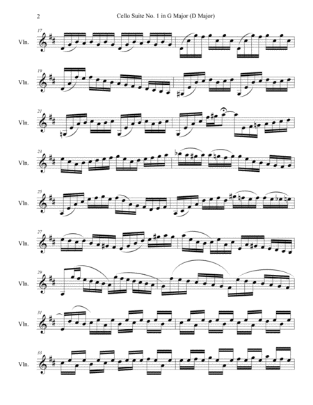 Cello Suite No 1 Preludio Page 2
