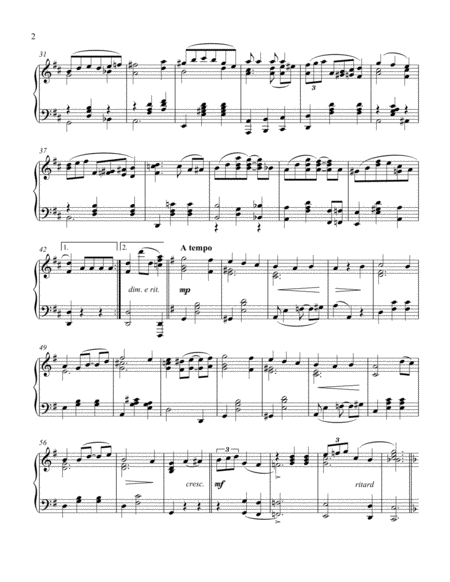 Chamomile Waltz A Ragtime Piano Solo Page 2