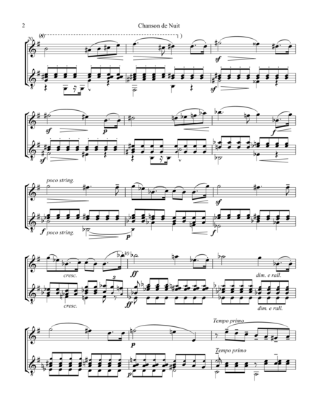 Chanson De Nuit Op 15 For Flute And Guitar Page 2
