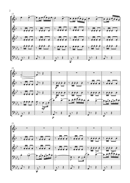 Charlie Brown Linus And Lucy Theme For String Quartet Score And Parts Page 2