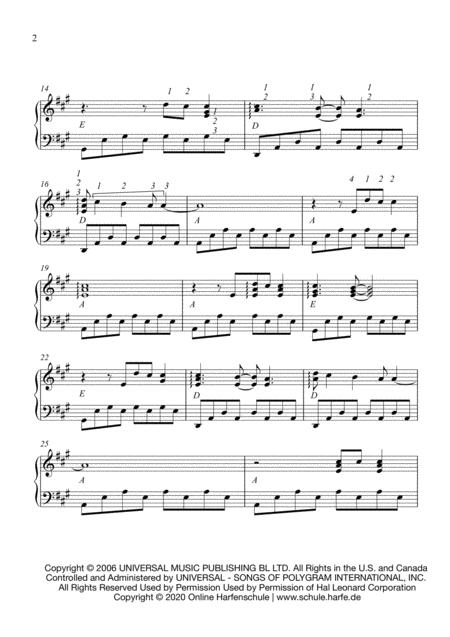 Chasing Cars Easy Harp Version Page 2