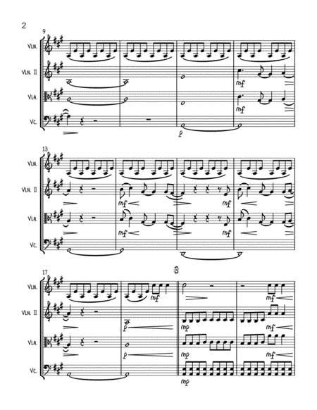 Chasing Cars String Trio Optional Vln2 Or Vla Page 2