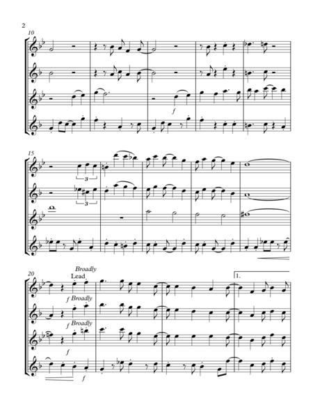 Cheek To Cheek Saxophone Quartet Page 2