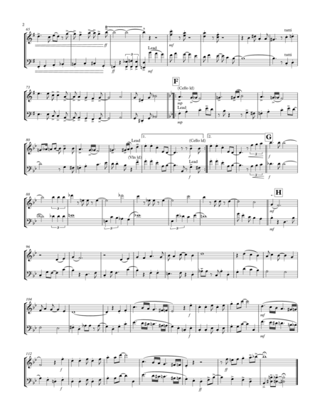 Cheek To Cheek Violin Cello Duet 1930s Page 2