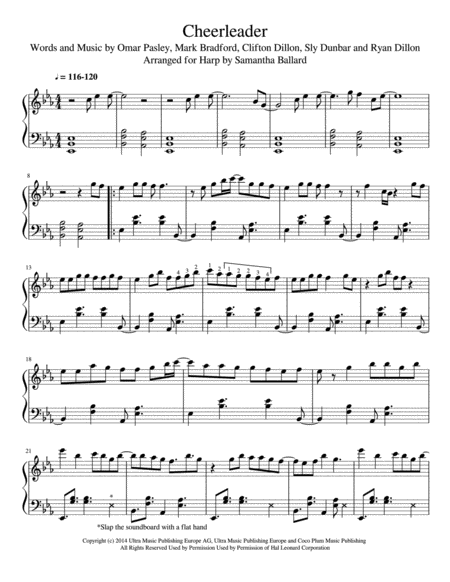 Cheerleader Harp Solo Page 2