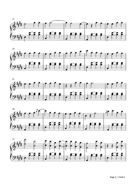 Cheerleader Piano Solo Page 2