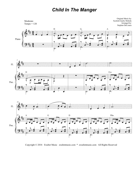 Child In The Manger Duet For Flute And Bb Clarinet Page 2