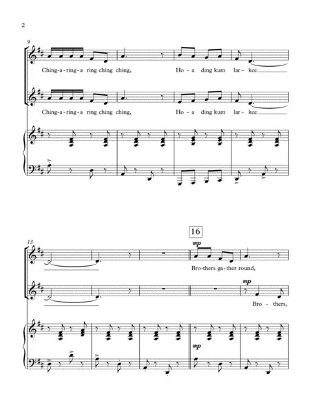 Ching A Ring Chaw 2 Part Choir With Piano Page 2
