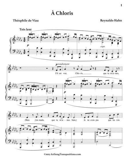 Chloris D Flat Major Page 2