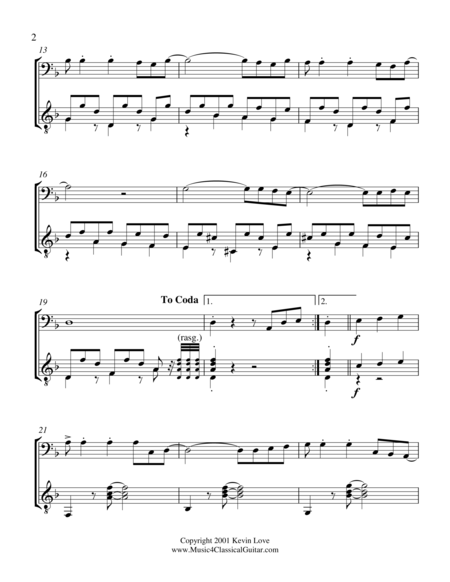Chocolate Cello And Guitar Score And Parts Page 2