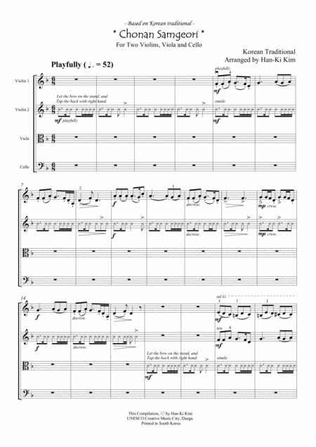 Chonan Samgeori For String Quartet Page 2