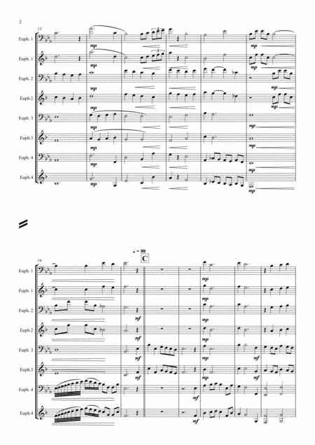 Chorale And Hymn By Derick Kane For Euphonium Quartet Page 2