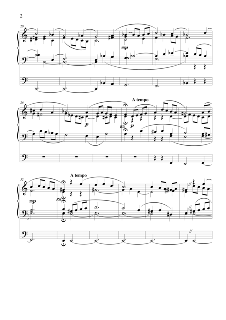 Chorale In A Minor For Organ Page 2