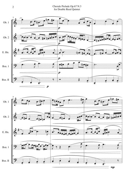 Chorale Prelude Op 67 N 3 For Double Reed Quintet Page 2