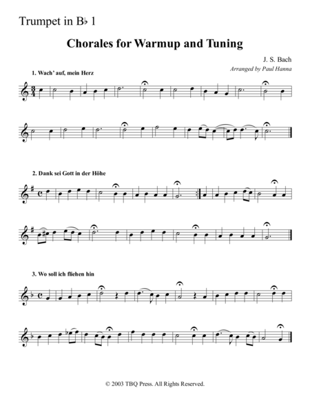 Chorales For Warmup And Tuning Page 2