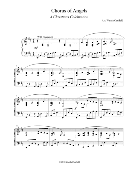 Chorus Of Angels A Christmas Celebration For Piano Solo Page 2