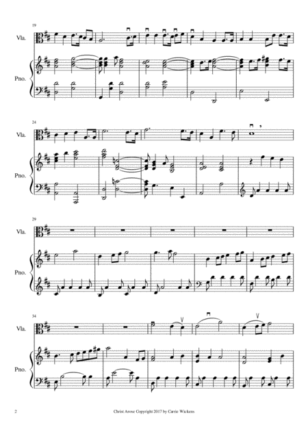 Christ Arose Viola Page 2