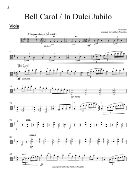 Christmas Album For String Quartet Viola Page 2