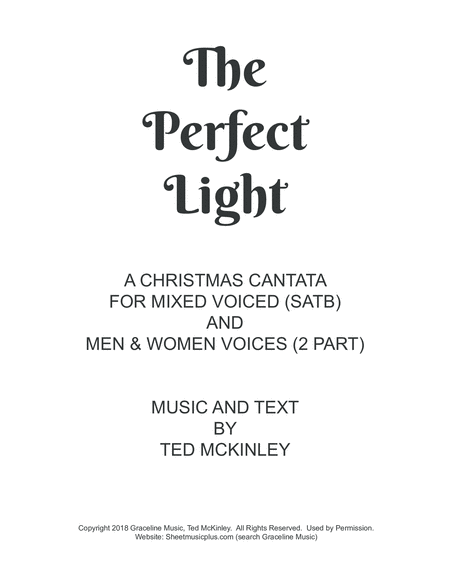 Christmas Cantata 2 Part The Perfect Light Page 2