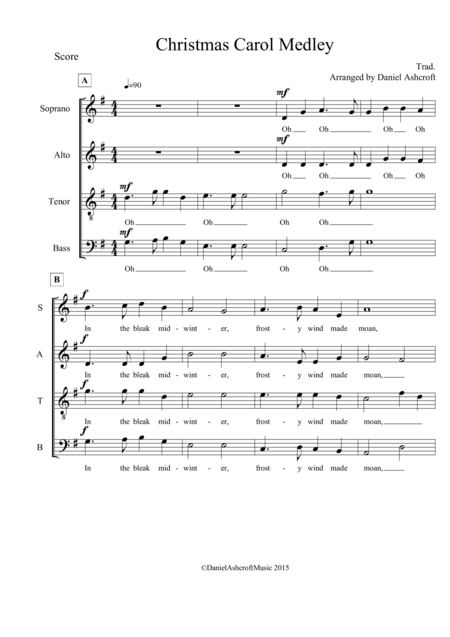 Christmas Carol Medley Score And Parts Page 2