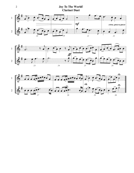 Christmas Duet Collection For Clarinet Page 2