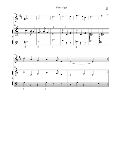 Christmas Duets For Clarinet Piano Silent Night Page 2