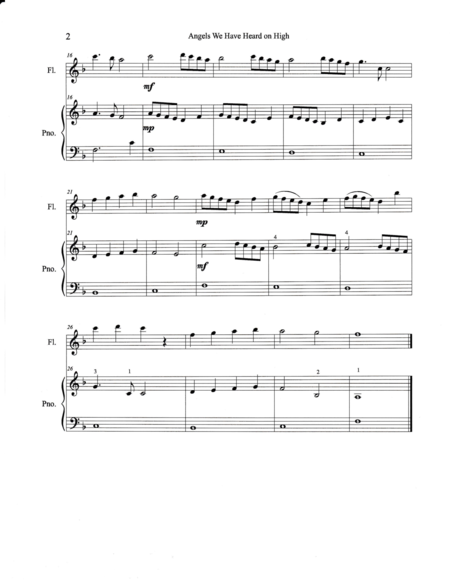 Christmas Duets For Flute Piano Vol 2 11 Traditional Carols Page 2