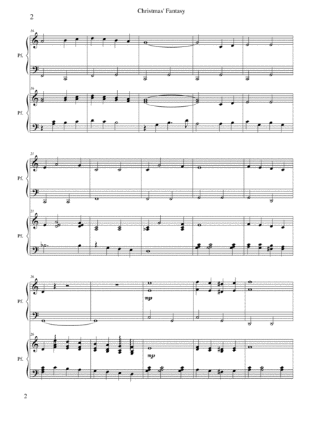 Christmas Fantasy 2 Pianoforti Page 2