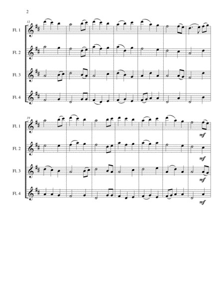 Christmas Flute Quartet Medley Page 2