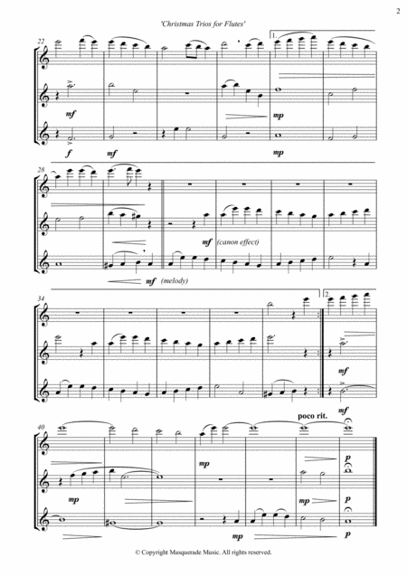 Christmas Flute Trios 7 Festive Favourites For Mixed Abilities Page 2