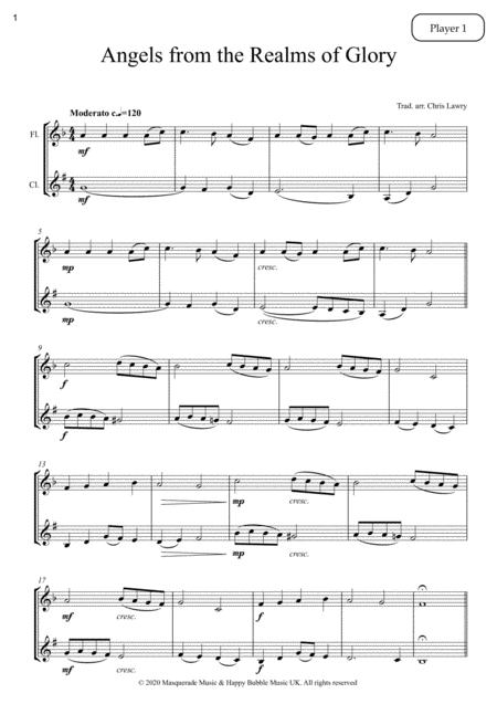 Christmas For Two Carol Duets 7 Easy Carols For Flute Clarinet Combo Page 2