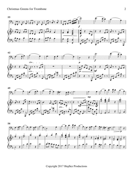 Christmas Greens For Trombone Page 2