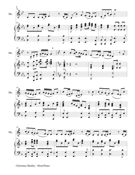 Christmas Joy Medley Horn Piano And Horn Part Page 2