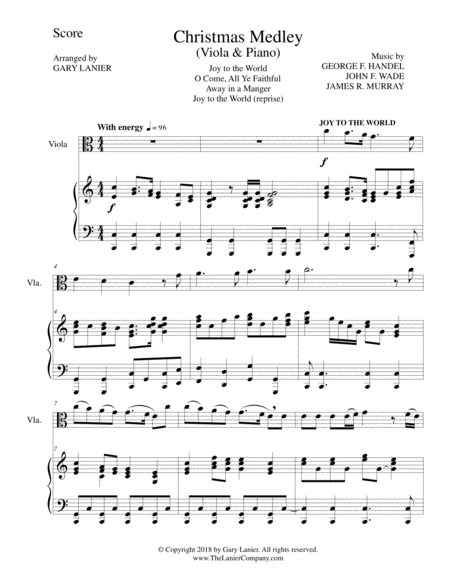 Christmas Joy Medley Viola And Piano Page 2