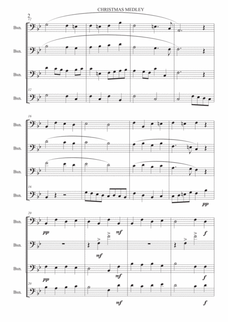 Christmas Medley Bassoon Quartet Page 2