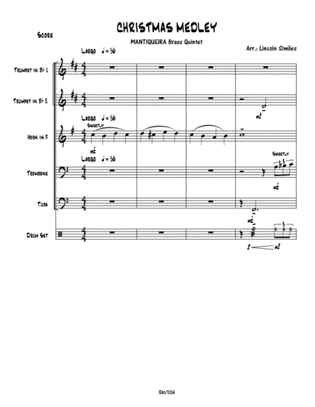 Christmas Medley For Brass Quintet Page 2