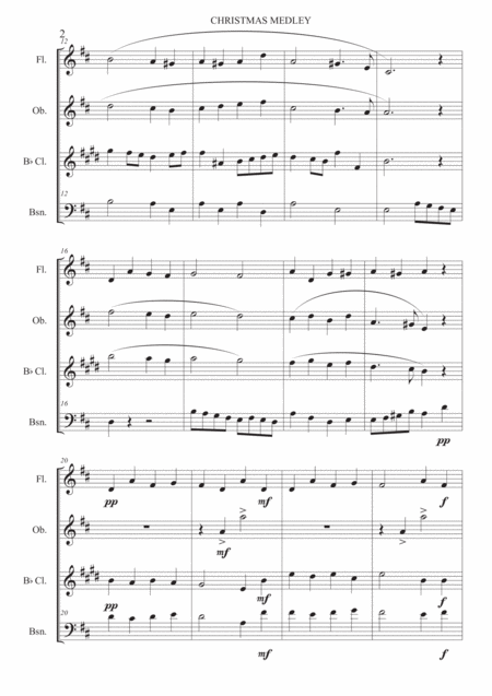 Christmas Medley For Woodwind Quartet Page 2